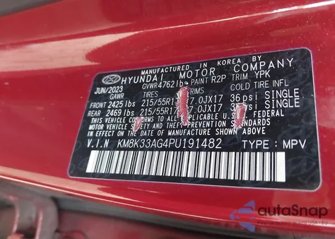 2023 Hyundai Kona Electric Sel from USA, damaged, VIN KM8K33AG4PU191482